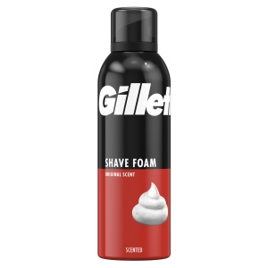 Gillette Classic Shaving Foam with Original Scent, Quick and Easy Shave, 200 ml