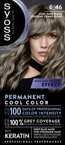 Syoss Permanent Cool Color Farba do włosów 6_46 Chłodny Ciemny Blond