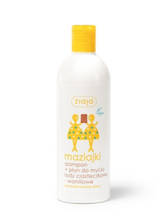 Ziaja Maziajki Shampoo + cleaner ciasteczkowo ice cream and vanilla 400ml