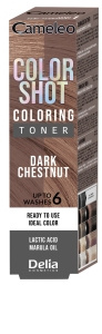 Delia Cameleo Color Shot Toner Koloryzujący do Włosów Ciemny Kasztan 60 ml
