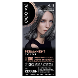 Syoss Permanent Coloration Permanent hair dye 4-15 smoked chrome