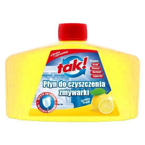 Tak PŁYN DO CZYSZCZENIA ZMYWARKI 250ML LEMON