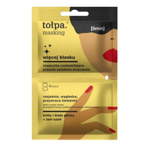 TOŁPA Maseczka rozświetlająca przeciw oznakom zmęczenia rozjaśniająca 2x5ml