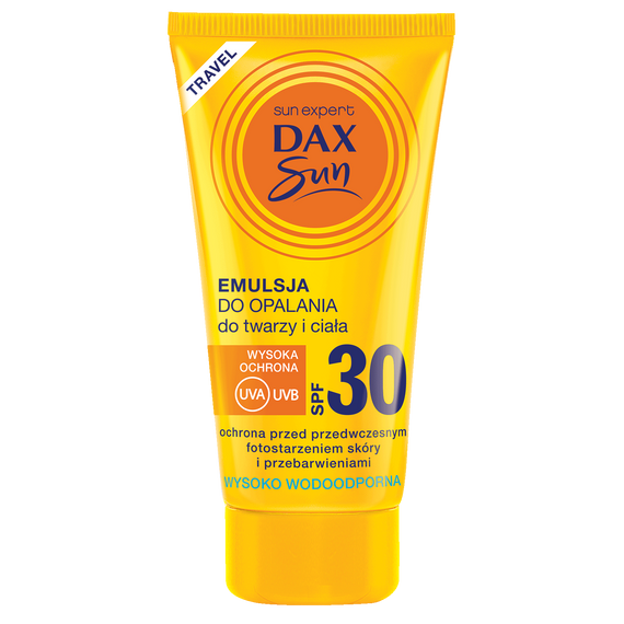 DAX SUN TRAVEL EMULSJA DO OPALANIA DO TWARZY I CIAŁA SPF 30 50ML