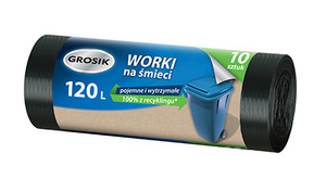 Grosik Worki na śmieci 120 l 10 sztuk