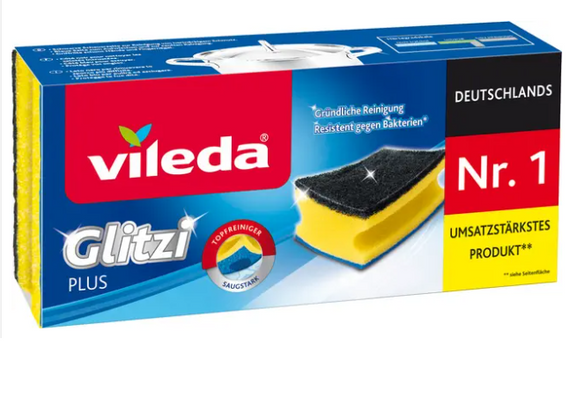 Vileda Zmywak profilowany Glitzi Plus 3 sztuki
