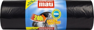 WORKI NA SMIECI 240L (10) LDPE CZARNE UM48