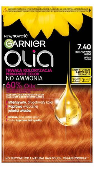 Garnier Olia Farba do włosów 7.40 Intensywna miedź