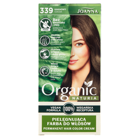 Joanna Naturia Organic Caring Haarfärbemittel Kakao 339