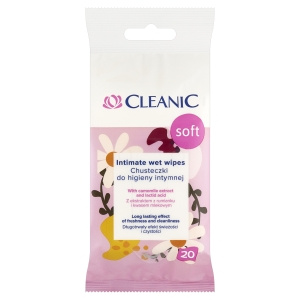 Cleanic Soft Intimate hygiene wipes 20 pieces