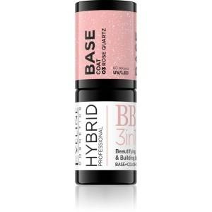 Hybrid Professional Hybrid-Verschönerungs- und Aufbaubasis 3in1, Nr. 03 Rosenquarz
