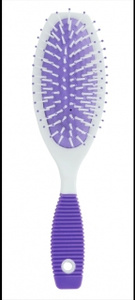 SZCZOTKA DO WLOSOW PLASTIKOWA OWALNA SREDNIA GUMOWA RACZKA 499723