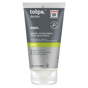 tołpa dermo men pure Głęboko oczyszczający żel do mycia twarzy 150 ml
