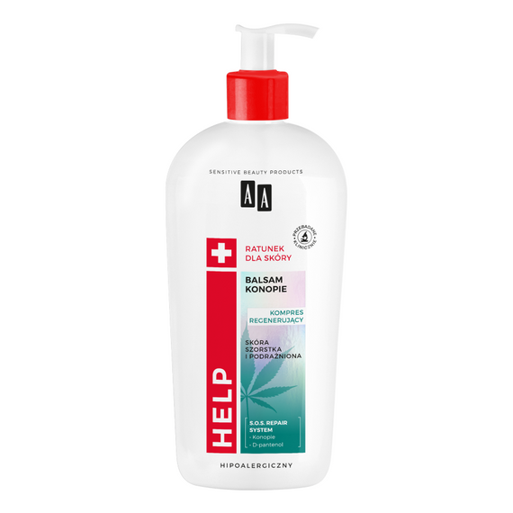 AA Help Natural Body Lotion Regeneration for Dry Skin Cannabis 400 ml