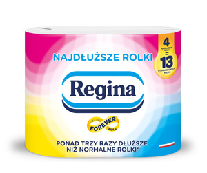 Regina Papier toaletowy najdłuższe rolki 4 rolki