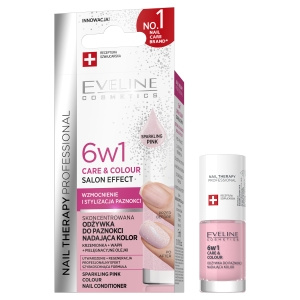Nail Therapy Professional Skoncentrowana odżywka do paznokci nadająca kolor 6w1, Sparkling Pink