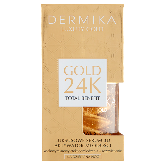 Dermika Luxury Gold Luxuriöses 3D-Jugend-Aktivator-Serum für Tag und Nacht, 60 g