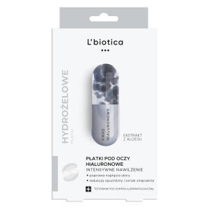 L'biotica Hydrogel-Hyaluron-Augenpflaster, intensive Feuchtigkeitsversorgung, 3 Paar