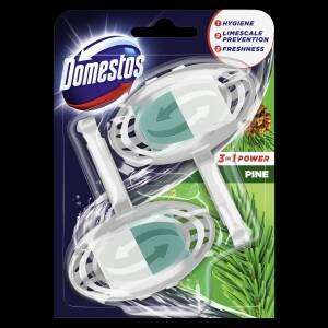 Domestos 3in1 Power Pine Toilet Block 2 x 35 g