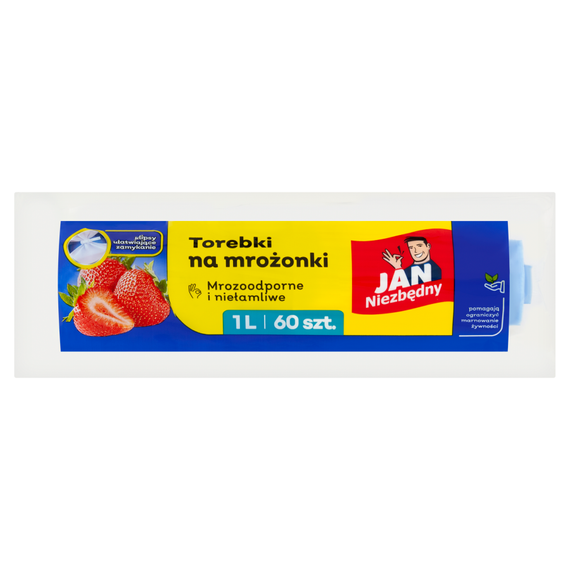 Jan Niezbędny Frozen food bags 1 l 60 pieces