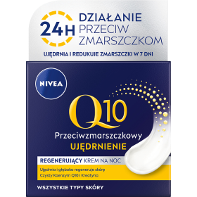 Nivea Q10 Przeciwzmarszczkowe Ujędrnienie Regenerujący krem na noc 50 ml