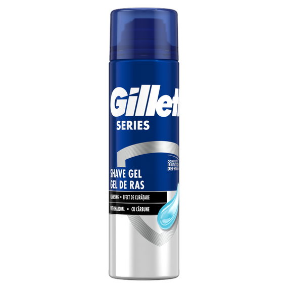 Gillette Series Reinigendes Rasiergel mit Aktivkohle, 200 ml