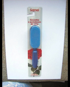 Szczotka RÓŻA z pumeksem do stóp SANEL