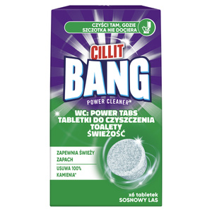 Cillit Bang Tabletki do czyszczenia toalety świeżość sosnowy las 135 g (6 x 22,5 g)