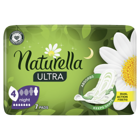 Naturella Ultra Night Größe 4 Pads mit Flügeln × 7