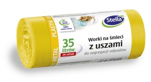 STELLA WORKI NA ŚMIECI SEGREGACJI ŻÓŁTE 35L 20 PLASTIK