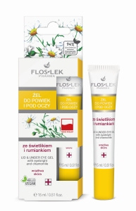 Żel do powiek i pod oczy ze świetlikiem i rumiankiem 15 ml - Floslek