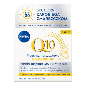 Nivea Q10 Przeciwzmarszczkowe Ujędrnienie Ekstra Ujędrniający krem na dzień SPF 30 50 ml