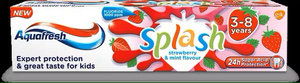 Aquafresh Splash Erdbeer-Zahnpasta mit Fluorid 50 ml