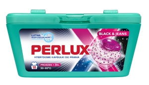 PERLUX hybrydowe kapsułki do prania black & jeans 18 szt
