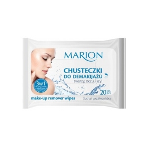 MARION facial, eye and neck cleansing wipes - dry and sensitive skin up to 20 pcs