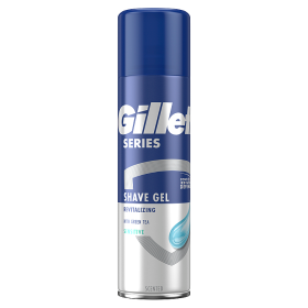 Gillette Series Revitalisierendes Rasiergel für Männer, mit grünem Tee, 200 ml