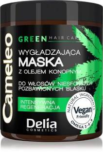 Wygładzająca maska z olejem konopnym do włosów niesfornych CAMELEO GREEN 250ml