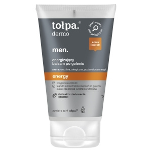 tołpa dermo men. energy energizujący balsam po goleniu, 100 ml