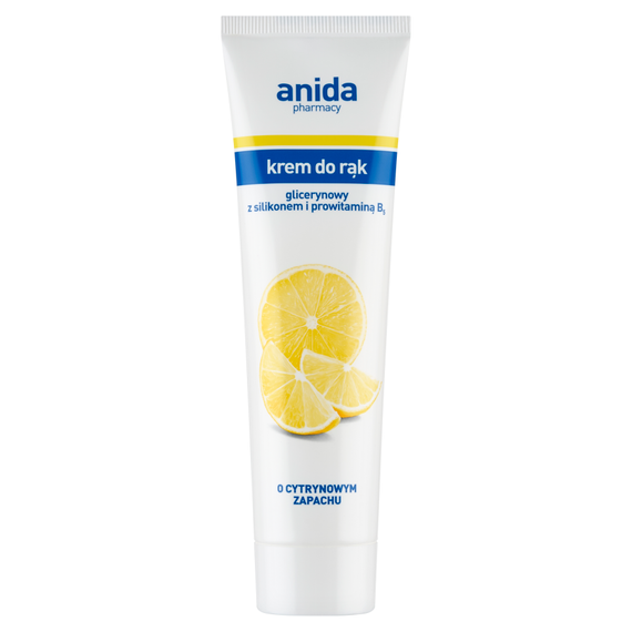 Anida Glycerin-Handcreme mit Silikon und Provitamin B₅ mit Zitronenduft 100 ml