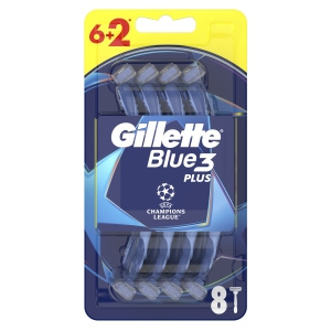 Gillette Blue3 Plus Comfort, disposable razors for men, 8 pieces