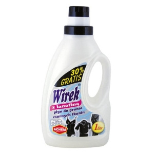 WIREK PŁYN D/PRANIA 1L 16-PRAŃ CZARNYCH TKANIN Z LANOLINĄ