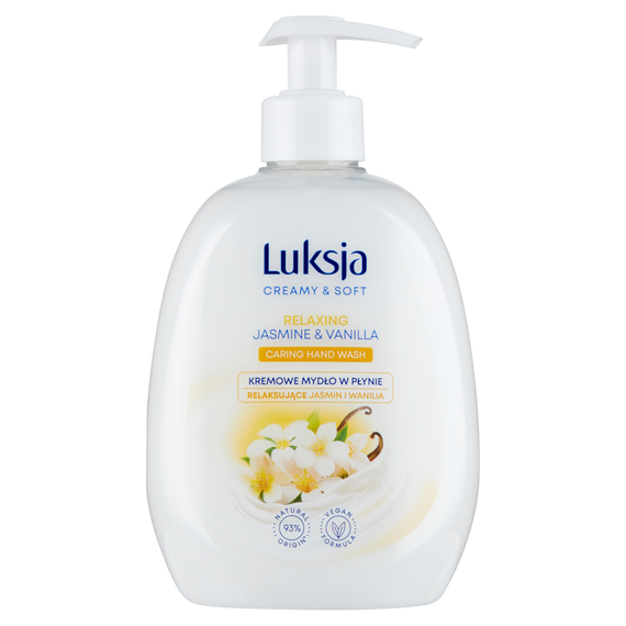 Luksja Creamy & Soft Kremowe mydło w płynie relaksujące jaśmin i wanilia 500 ml