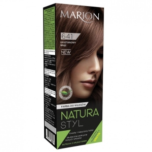 Marion Natura Styl farba do włosów 641 kasztanowy brąz 80ml + odżywka 10ml