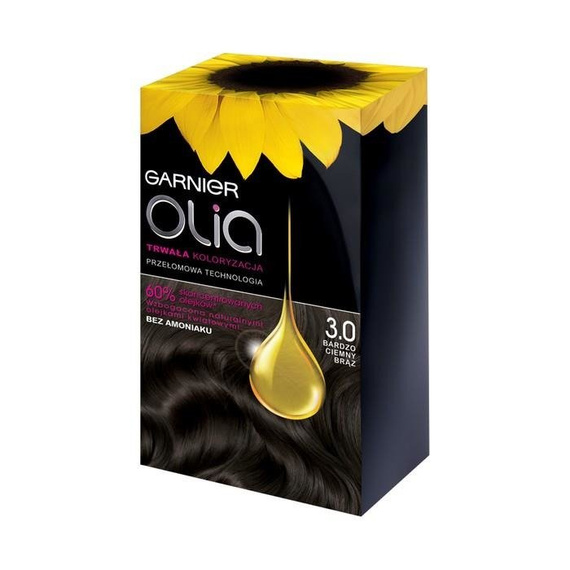 Garnier Olia Hair Color 3.0 Very Dark Brown 