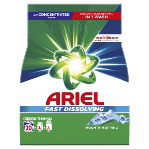 Ariel Washing Powder 1.1kg, kg washes, Mountain Spring