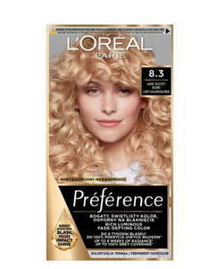 L'Oréal Paris Préférence Hair Dye Light Golden Blonde 8.3 Cannes