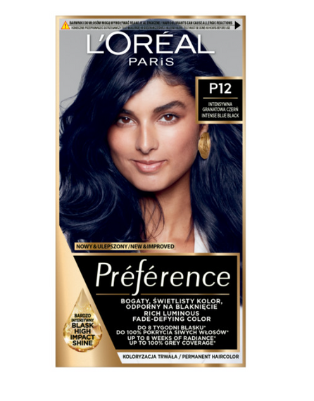 L'Oréal Paris Préférence P12 Seoul Intense Blue Black