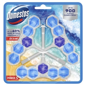 Domestos Power 5 Ocean Toilet Block 3 x 50 g