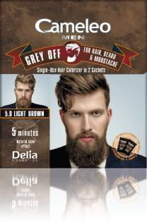 Cameleo Men Grey Off Disposable Hair Color 5.0 Light Brown