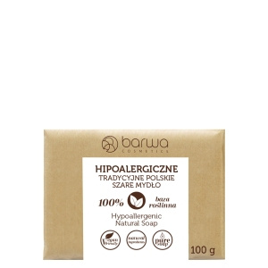 BARWA MYDŁO W KOSTCE 100G SZARE NATURALNE